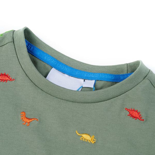 Kids' T-shirt with Short Sleeves Khaki 104