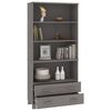 vidaXL Highboard HAMAR Solid Wood Pine Light Grey