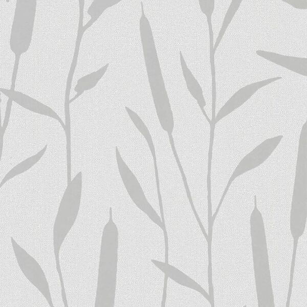 Noordwand Wallpaper Topchic Reed Plumes Metallic Grey