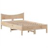 vidaXL Bed Frame without Mattress 135x190 cm Double Solid Wood Pine