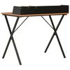 vidaXL Desk Black and Brown 80x50x84 cm