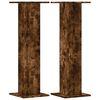 vidaXL Plant Stands 2 pcs Smoked Oak 30x30x95 cm Engineered Wood