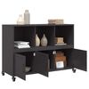 vidaXL Sideboard Black 100.5x39x72 cm Steel