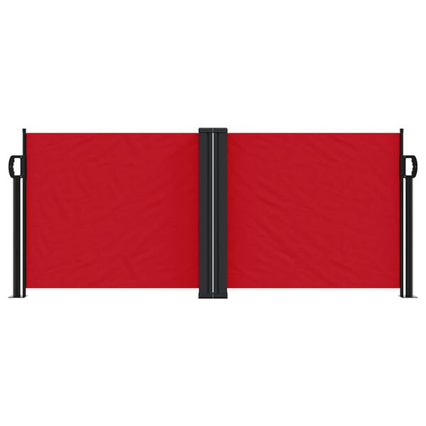 vidaXL Retractable Side Awning Red 100x1000 cm