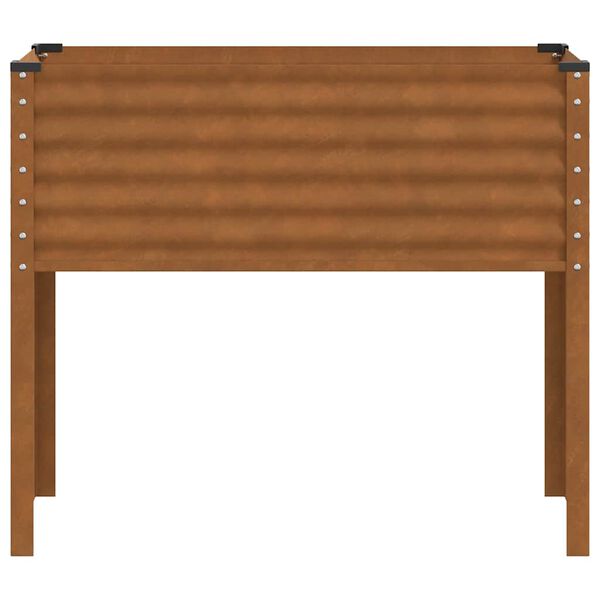 vidaXL Garden Planter 100x45x90 cm Weathering Steel