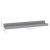 vidaXL Wall Shelves 4 pcs Grey 40x9x3 cm