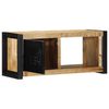 vidaXL TV Cabinet 80x30x35 cm Solid Rough Wood Mango