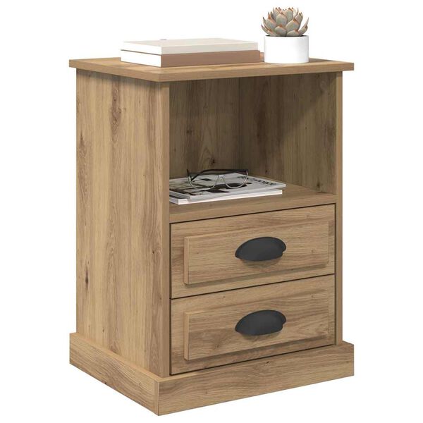 vidaXL Bedside Cabinet Artisan Oak 36 x 43 x 60 cm Engineered Wood