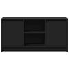 vidaXL TV Cabinet with LED Black 100x34x50 cm Engineered Wood