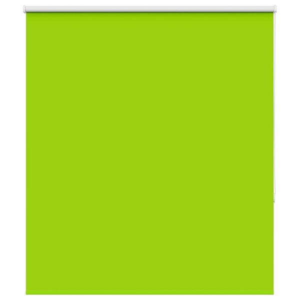 vidaXL Roller Blind Blackout Leaves Green 130x130 cm Fabric Width 126.6 cm Polyester