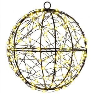 vidaXL Christmas Finial Light 200 LEDs Warm White Diameter 20 x 22 cm