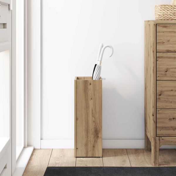 vidaXL Umbrella Stand Artisan Oak 20 x 20 x 55.5 cm Engineered Wood