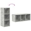 vidaXL Hanging Cabinet Concrete Grey 30 x 29.5 x 80 cm Engineered Wood