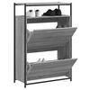 vidaXL Shoe Cabinet Grey Sonoma 75x34x112 Engineered Wood