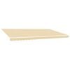 vidaXL Awning Replacement Fabric Cream 600x350 cm Polyester