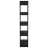 vidaXL Book Cabinet/Room Divider Black 80x30x160 cm Engineered Wood
