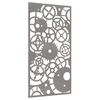 vidaXL Garden Wall Decoration 105x55 cm Corten Steel Gear Wheel Design