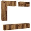 vidaXL TV Cabinet Set Wall-mounted 8 pcs Old Wood Engineered Wood