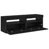 vidaXL TV Cabinet 2 pcs Black Oak 60 x 35 x 40 cm Engineered Wood