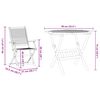 vidaXL Garden Dining Set Folding 5 pcs Brown Solid acacia wood