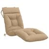 vidaXL Sunlounger Cushion VIANEN 100% Polyester Sand 200 x 50 x 8 cm