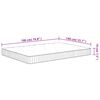 vidaXL Pocket Spring Mattress Medium 140x190 cm