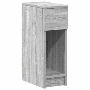 vidaXL Bedside Cabinet with Drawer Grey Sonoma 20x36x60 cm