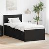 vidaXL Daybed with Drawer Manual Black 75 x 190 cm Engineered Wood