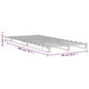 vidaXL Pallet Bed without Mattress Wax Brown 90x200 cm Solid Wood Pine