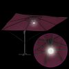 vidaXL Cantilever Roma Parasol Red and Black 352 x 251 x 265 cm