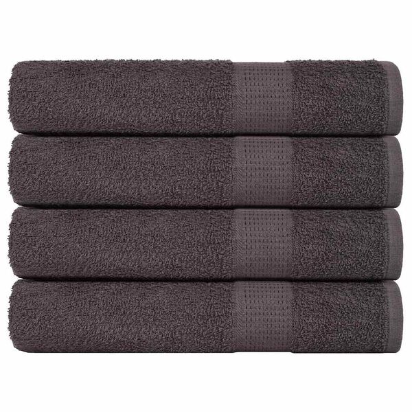 vidaXL Towels "FROGN" 4 pcs Anthracite 100x200 cm 360 gsm