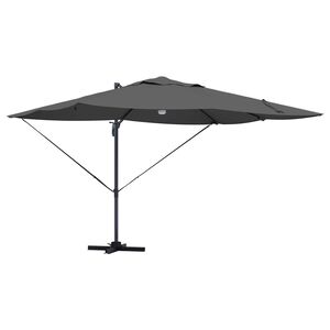 vidaXL Cantilever Roma Parasol Anthracite and Black 352 x 251 x 265 cm