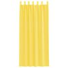 vidaXL Voile Curtains with Loops 2 pcs Yellow 140x225 cm