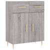 vidaXL Highboard Grey Sonoma 69.5x34x180 cm Engineered Wood