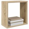 vidaXL Wall Cube Shelves 2 pcs Sonoma Oak 30x15x30 cm