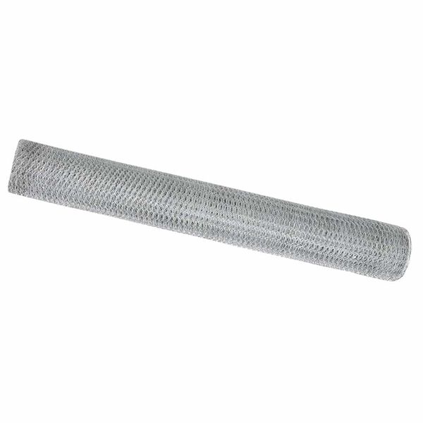 vidaXL Hexagon Fence Silver 1.4 x 50 m Galvanised steel