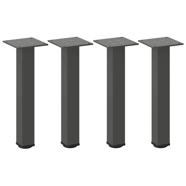 vidaXL Coffee Table Legs 4 pcs Anthracite 42-44 cm Steel