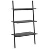 vidaXL Leaning Shelf | Black | Engineered wood, steel | 116 cm tall