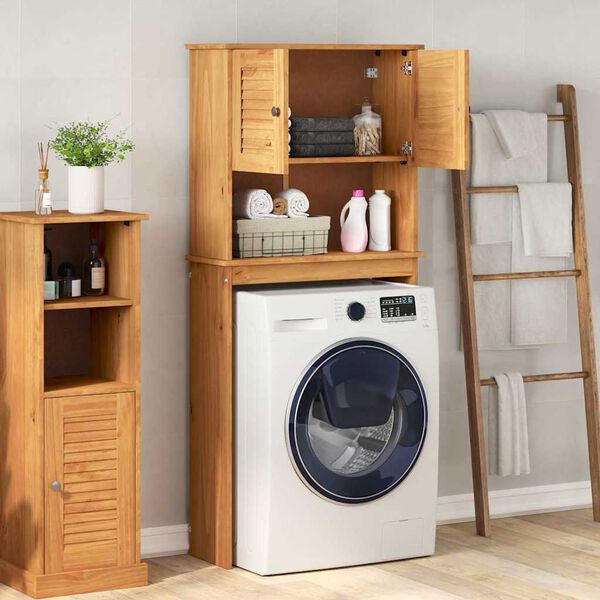 vidaXL Washing Machine Cabinet with Shelf VIGO Brown and Honey Brown