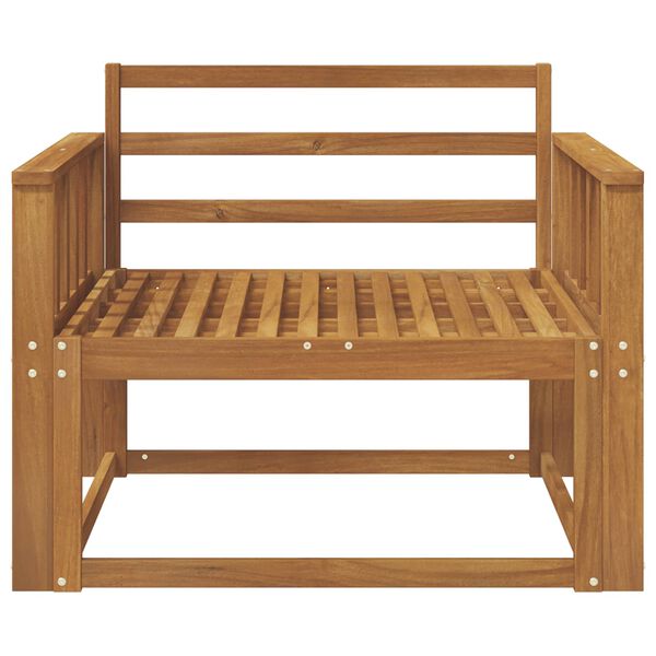 vidaXL Outdoor Middle Sofa Solid Acacia Wood Natural