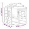 vidaXL Playhouse with Lockable Door and Flower Pots Solid Wood Fir