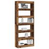 vidaXL Book Cabinet Old Wood 80 x 30 x 198 cm Engineered Wood