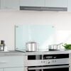 vidaXL Kitchen Backsplash Milk 70 x 40 cm Tempered Glass