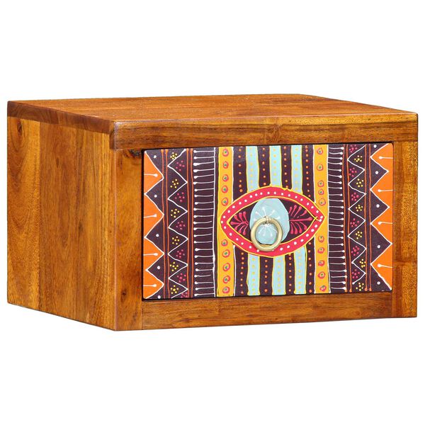 vidaXL Bedside Cabinet with Drawer Brown 35 x 30 x 22 cm