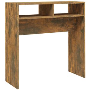 vidaXL Console Table Smoked Oak 78x30x80 cm Engineered Wood