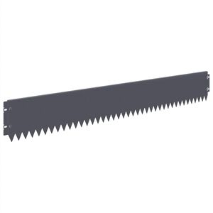 vidaXL Lawn Edging 20 pcs 103 x 15 cm Steel Anthracite
