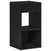 vidaXL Bedside Cabinets with Drawer 2 pcs Black Oak 35x34x66.5 cm