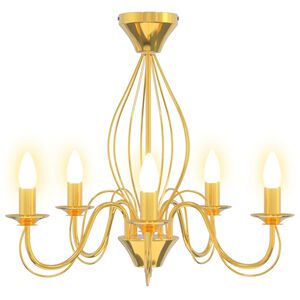 vidaXL Chandelier E14 Metal Gold &Oslash; 52 x 47 cm