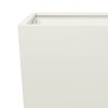 vidaXL Garden Planters White 2 pcs 35x35x75 cm Steel