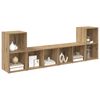 vidaXL TV Cabinet Set Wall-mounted 4 pcs Artisan Oak 37 x 37 x 72 cm